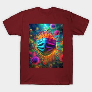Psychedelic virus microworld T-Shirt
